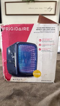 Frigidaire 6 Can mini Fridge with LED Lights