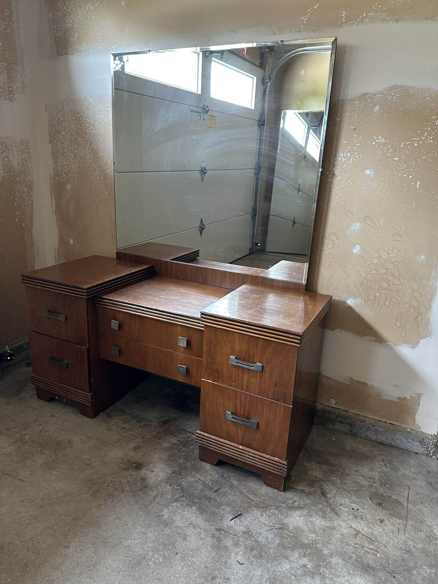 Vintage Dresser With Mirror