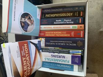Nursing school books practically brand new