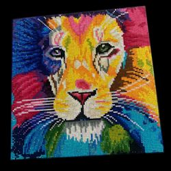 Lion diamond art painting