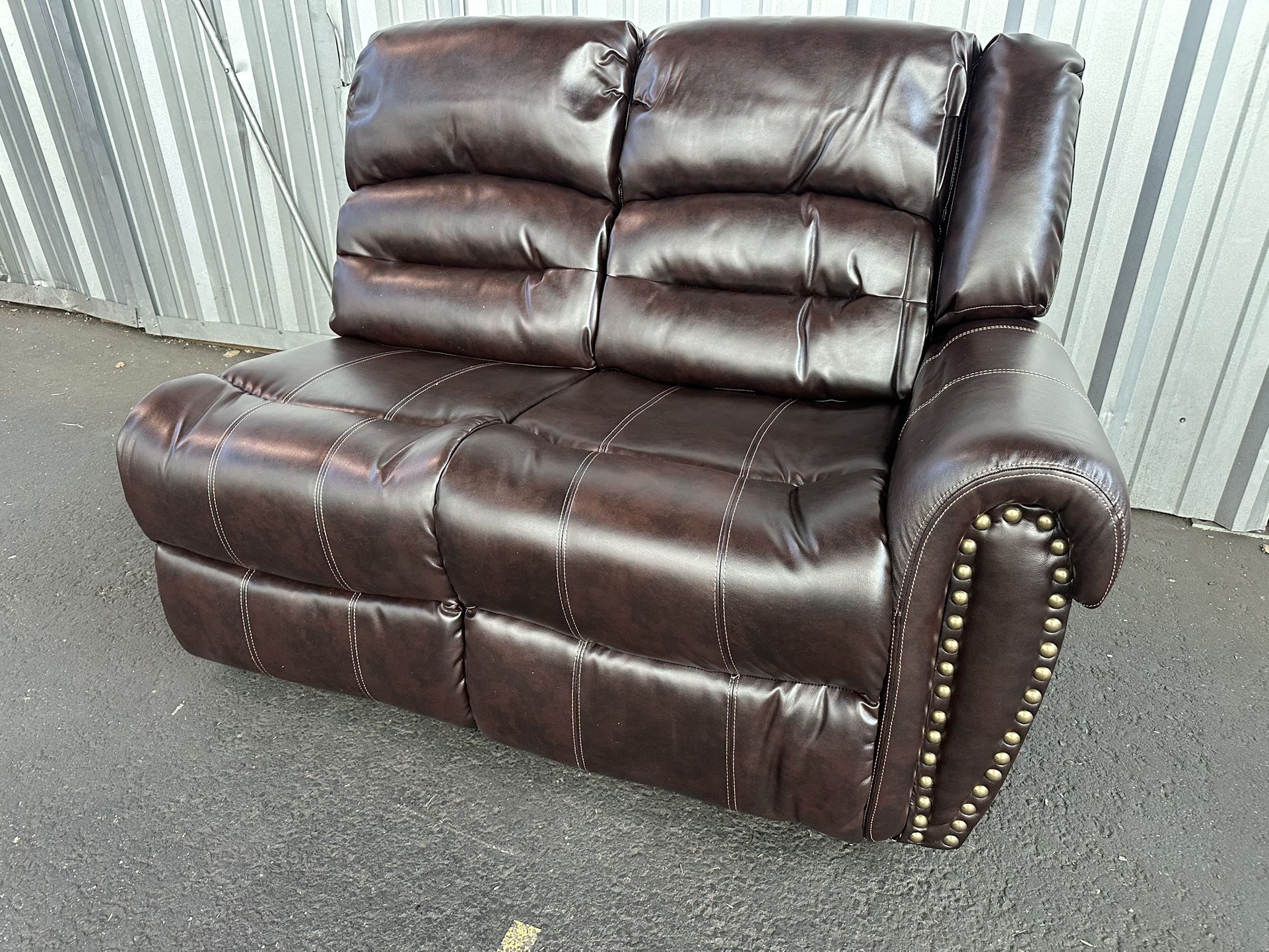 New One Arm Reclining Loveseat Pickup In San Leandro