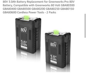 80V 3.0Ah Lithium-Ion Battery 2-Pack