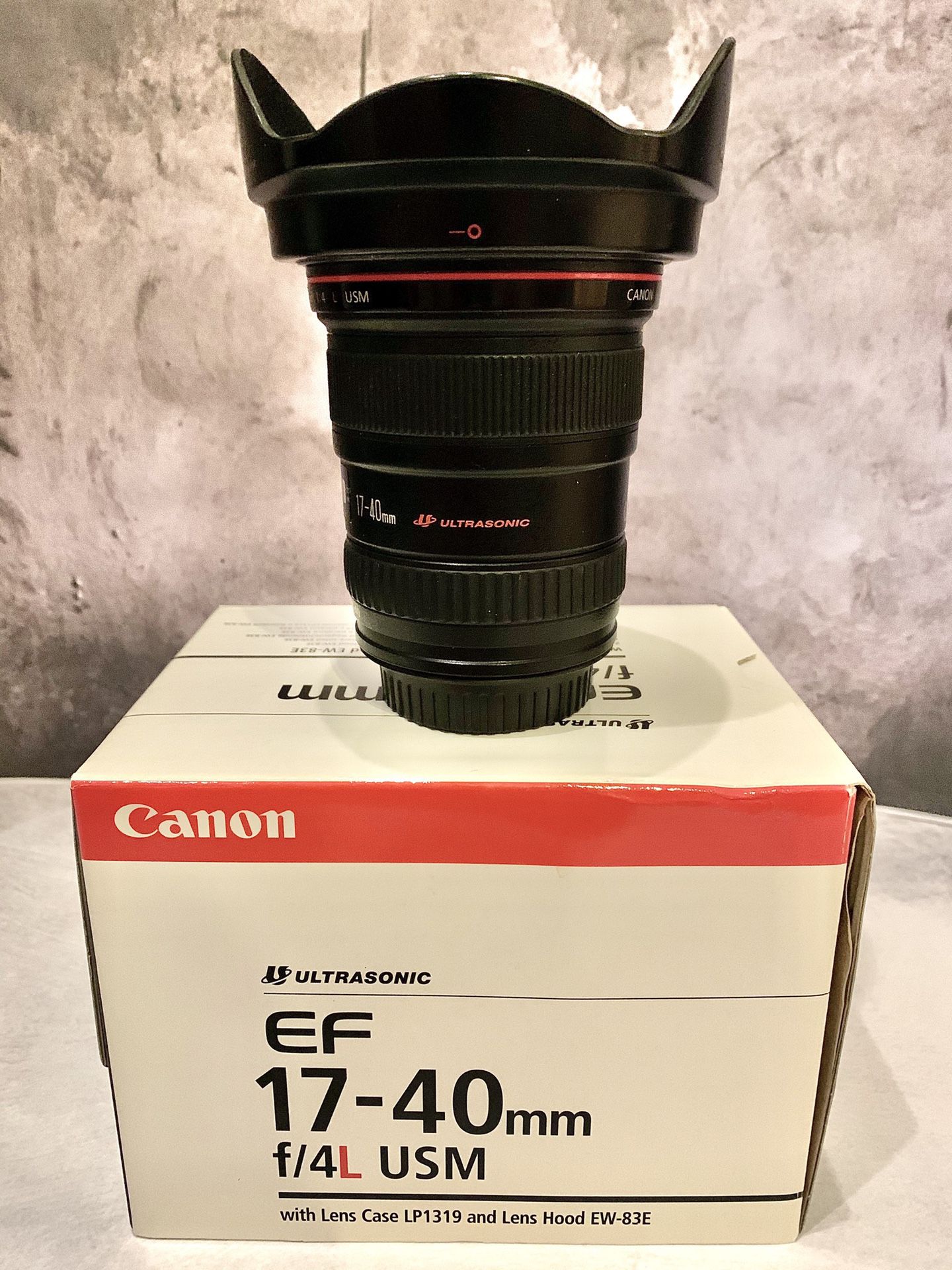Canon DSLR 17-40 F4 L lens