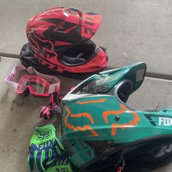 DIRT BIKE HELMET (pink helmet Sold) 
