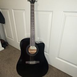 Ibanez V70CE Dreadnought Acoustic-Electric Guitar Black 