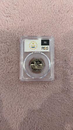 2001-S Rhode Island State Quarter PCGS Graded PR69 Dcam. Highly collectible beautiful. 