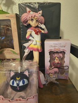 Sailor Moon Chibi Moon Banpresto Figure & Bandai Accessories