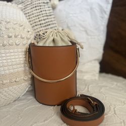 Brown Bucket Bag