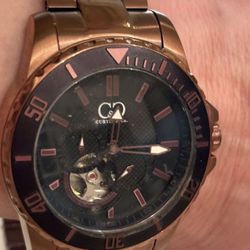 New Curtis & Co Big Time Royale Men’s 45mm Automatic Watch Brown Case Black Dial