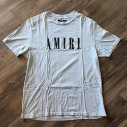 Amiri Logo Light Blue T-Shirt