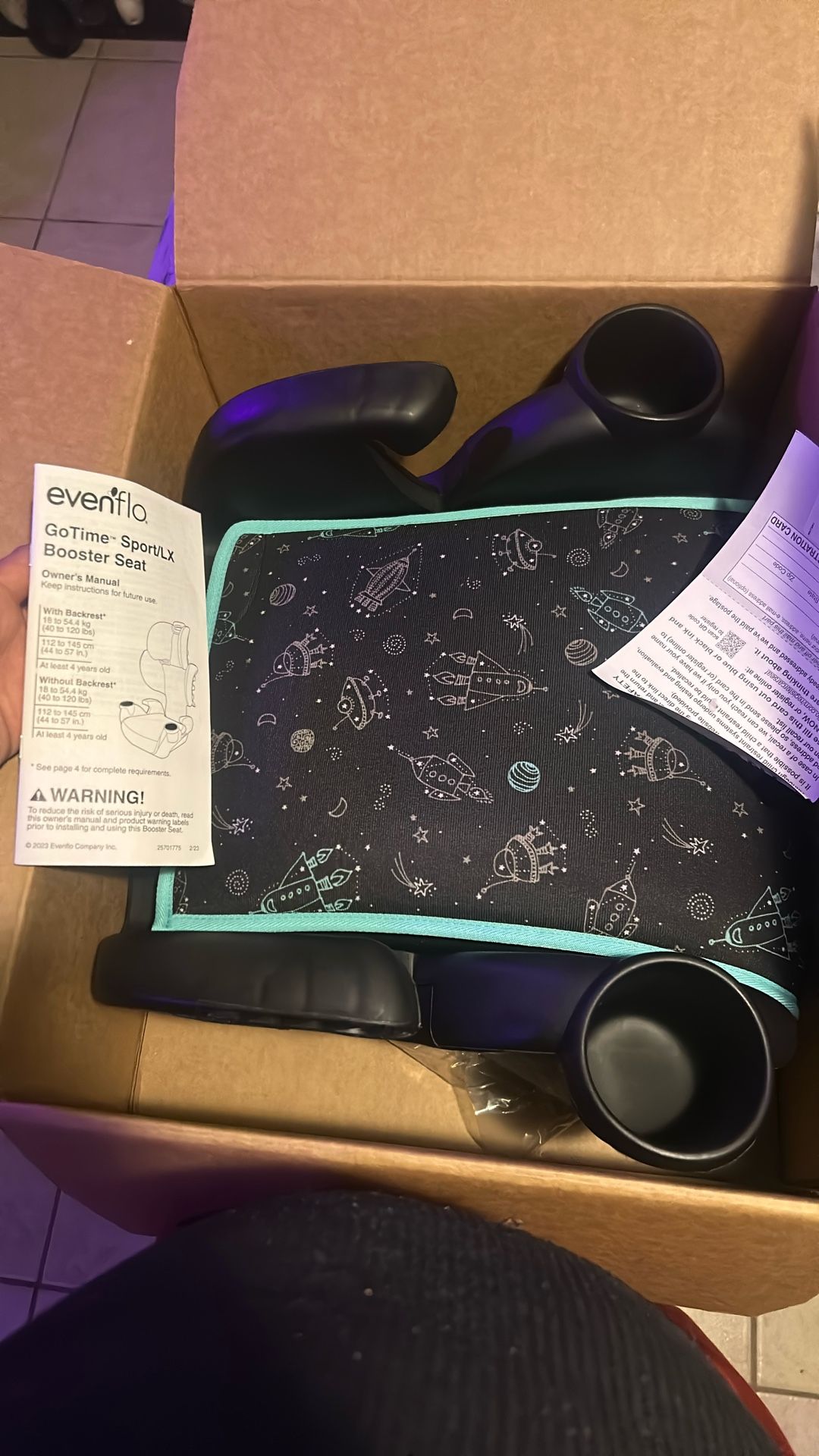Evenflo Sport/LX BOOSTER SEAT