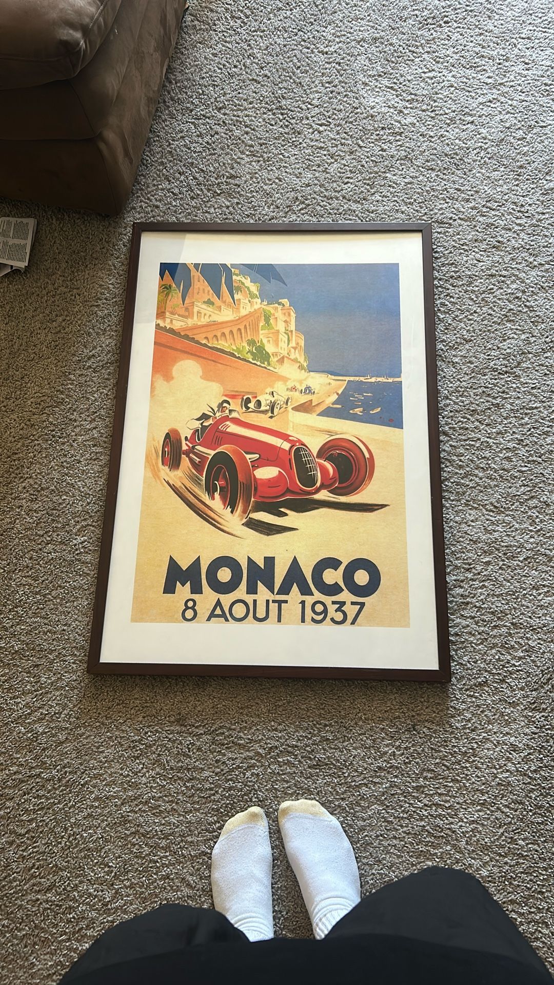 36x24 Framed photo - Old school F1 Print