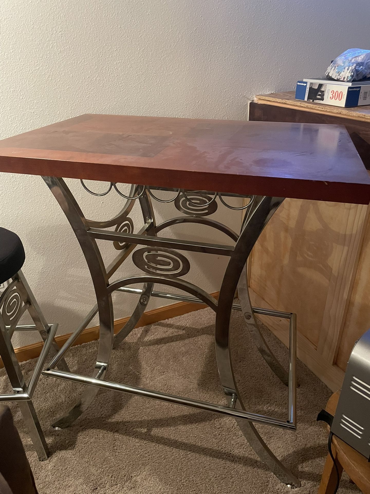 Bar Table And 2 Stools