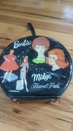 Vintage barbie and midge doll case