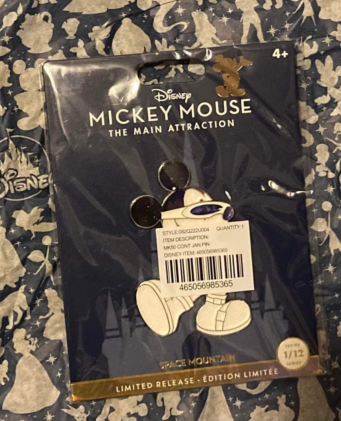 DISNEY MAIN ATTRACTION Space Mountain L.E. PIN (NWT)