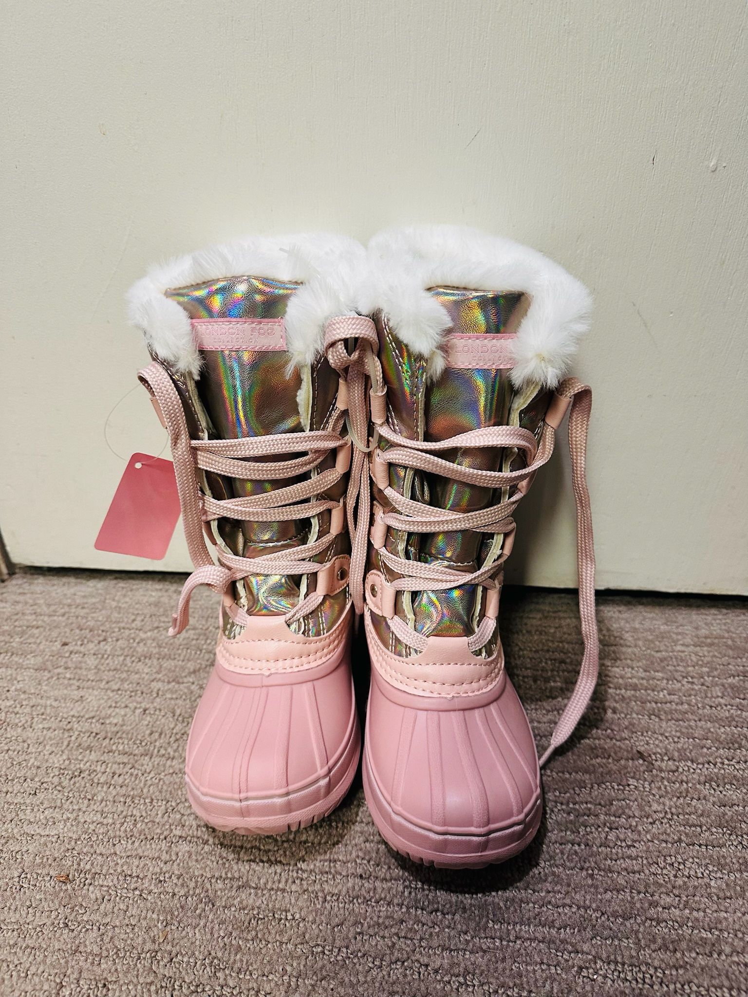 【Brand New】London Fog Girls Duck Style Snow Winter Boots - Size12
