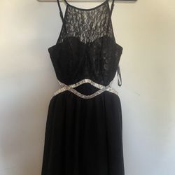 Black Diamond Sparkly Puffy Dress