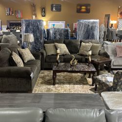 Signature By Ashley Sofa And Love Seat 