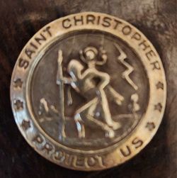 Sterling Silver St. Christopher Medallion 