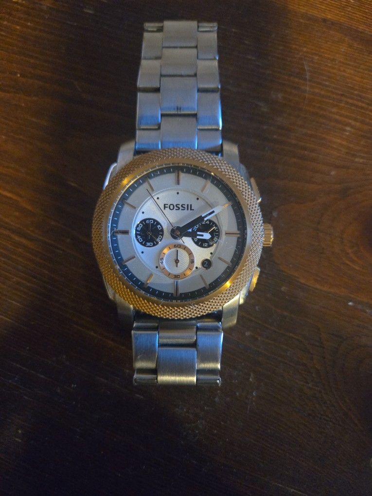 Fossil Mens Watch-Stainless Steel-md# FS4714. (OBO)
