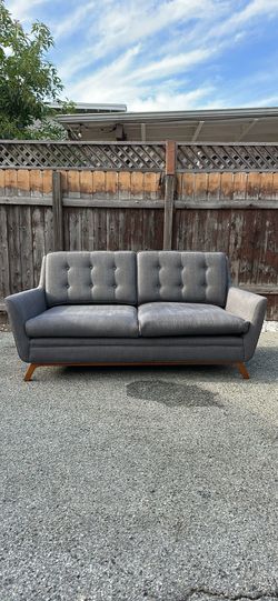 Grey loveseat