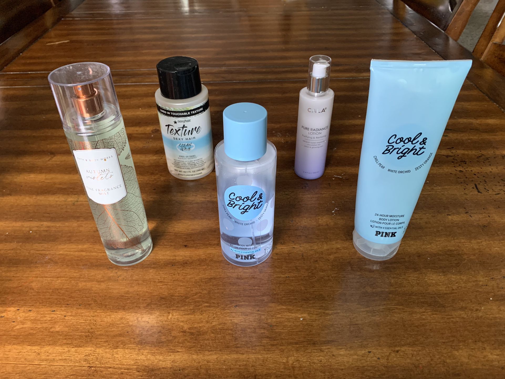 Bath and Body Works & Pink Perfume Lot