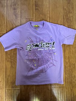 Sp5der light purple T-shirt new