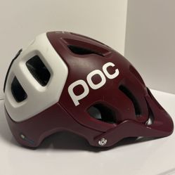 Poc Burgundy Red Mountain Bike Cycling Helmet Size XL/XXL