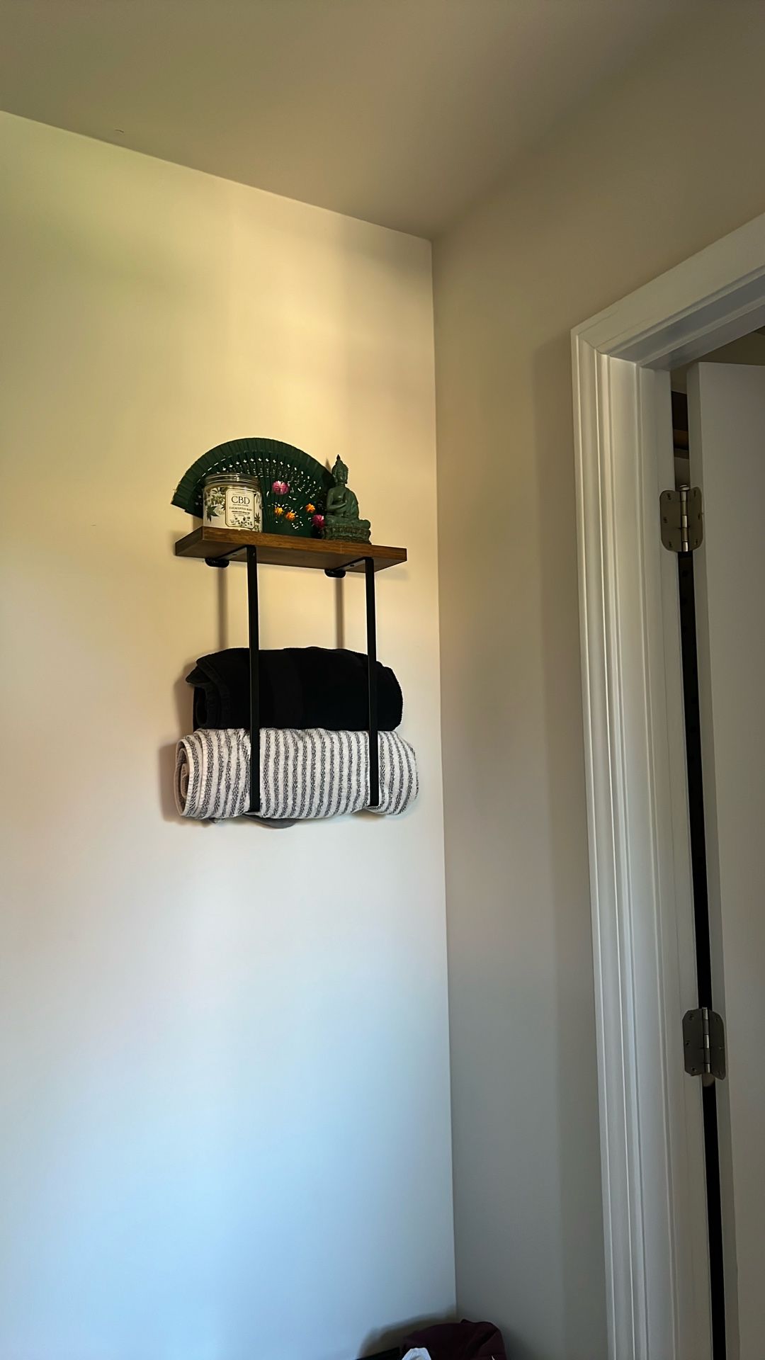 Wall Attached Towel Holder