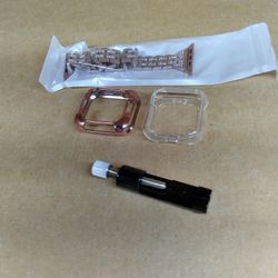 Adjustable Apple Watch Band and 2 Cases#030