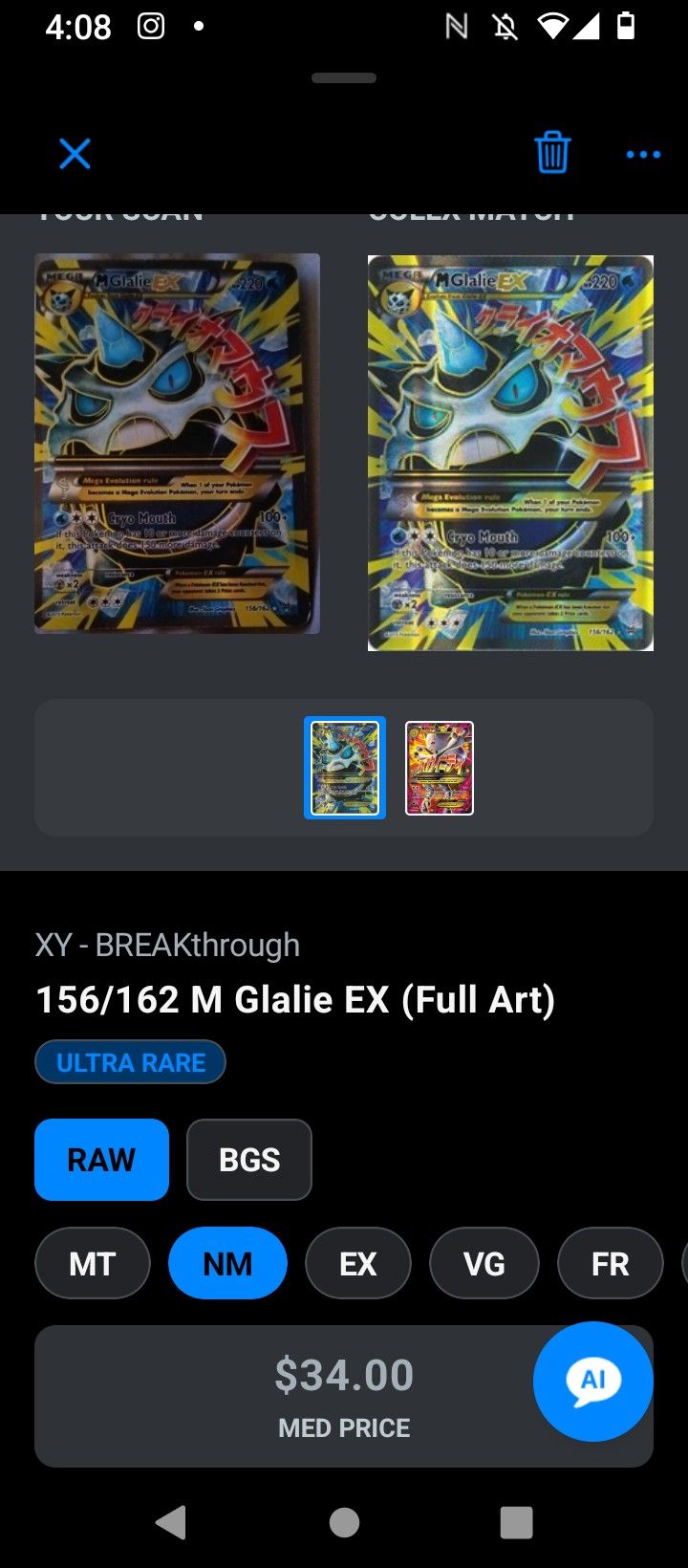 Mega Glalie Ex