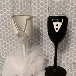 Wedding Toast glasses Custom