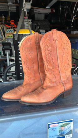 Brown Leather Cowboy Boots