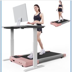 SupeRun Walking Pad, Under Desk Treadmill, 3 in 1 Portable Treadmill with Remote Control LED Display, 2.5 HP Quiet Walking Jogging Machine for Office 