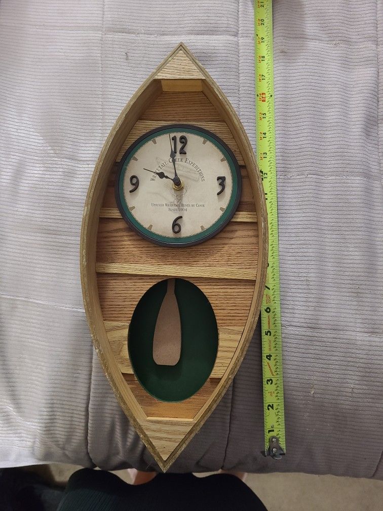 Boat Clock Wood