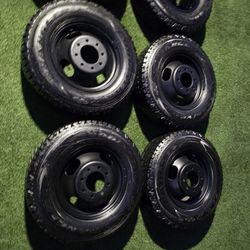 6 DULLY RIMS&TIRES 8X6.5 FORD TRUCK 