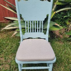 Dining Set Chairs, Set Of 4 Boho Farmhouse Handpainted 