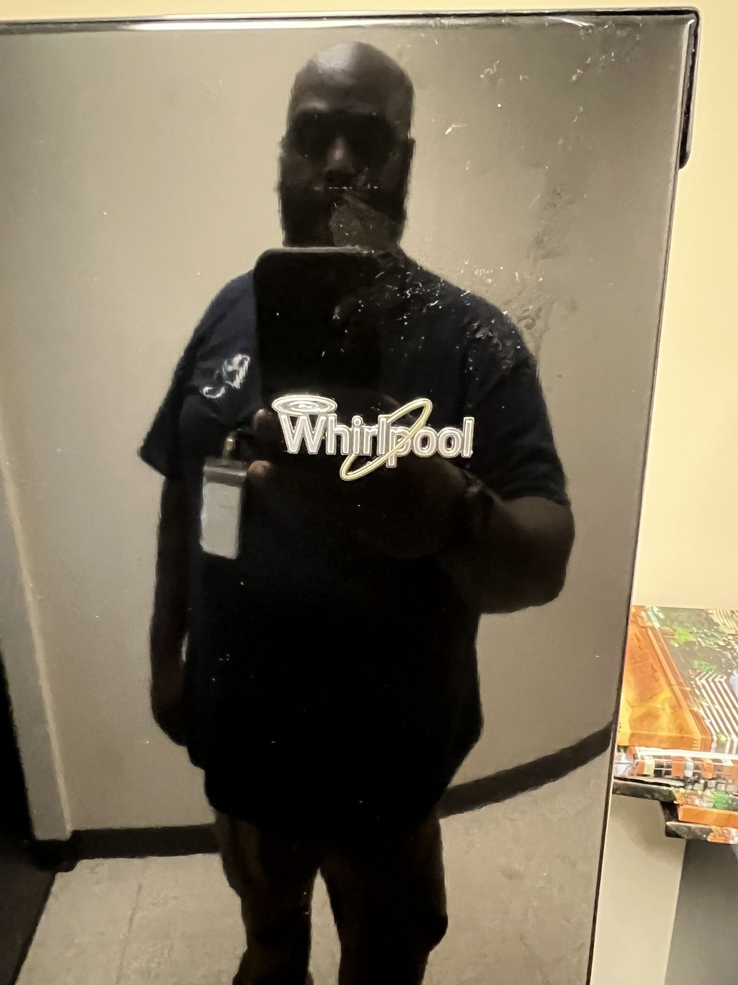 Black Whirlpool Refrigerator