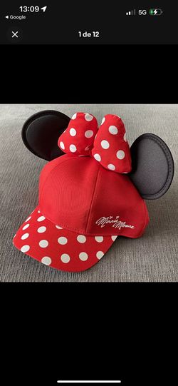 Disney Minnie Ears Hat Cap  Size Enfant/Youth
