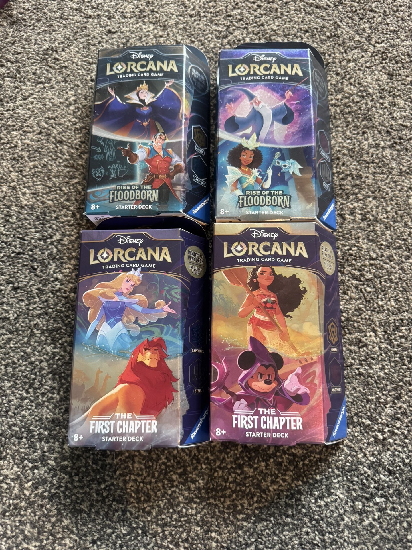 4 Disney Lorcana Starter Decks