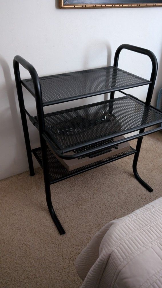 Black Metal Computer Desk