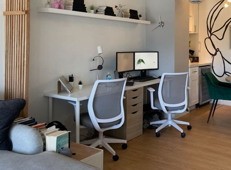 Large IKEA Desk And Chairs