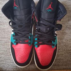 Air Jordan 1 Mid Multicolor Sz 14 Used NO BOX