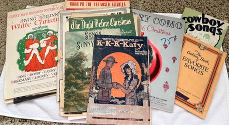 Vintage sheet music