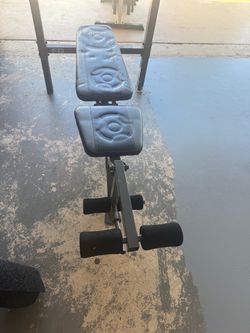 Weight Bench and weights