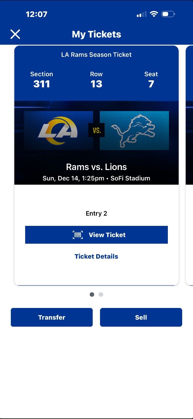 Rams Vs Lions 
