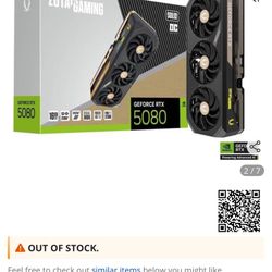 Gpu 5080 Zotac 