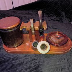 Vintage tobacco pipe set