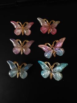 6pcs Gorgeous Butterfly Hair Clips
