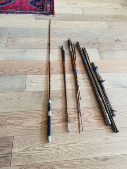 Vintage Fishing Poles-Bamboo